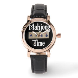 Reloj De Pulsera Cuidado con el jugador de Mahjong.