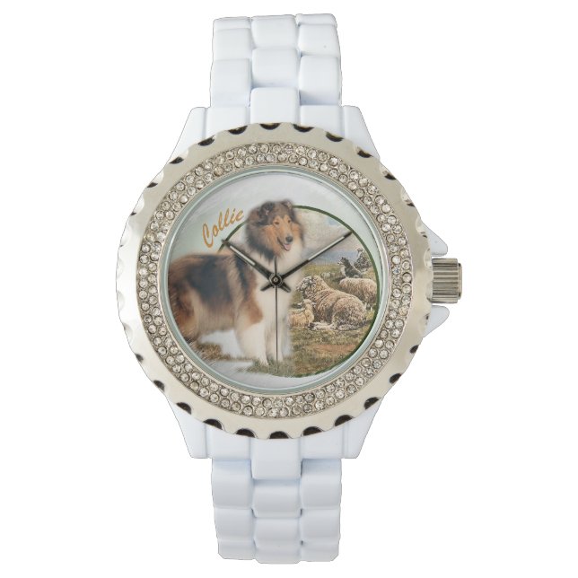 Reloj De Pulsera Cuidador de collie rudo de la oveja (Anverso)