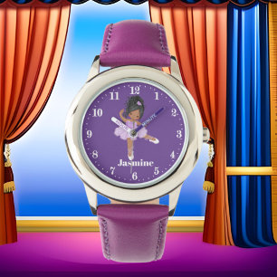 Reloj De Pulsera Cuidados chicas balerinos afroamericanos
