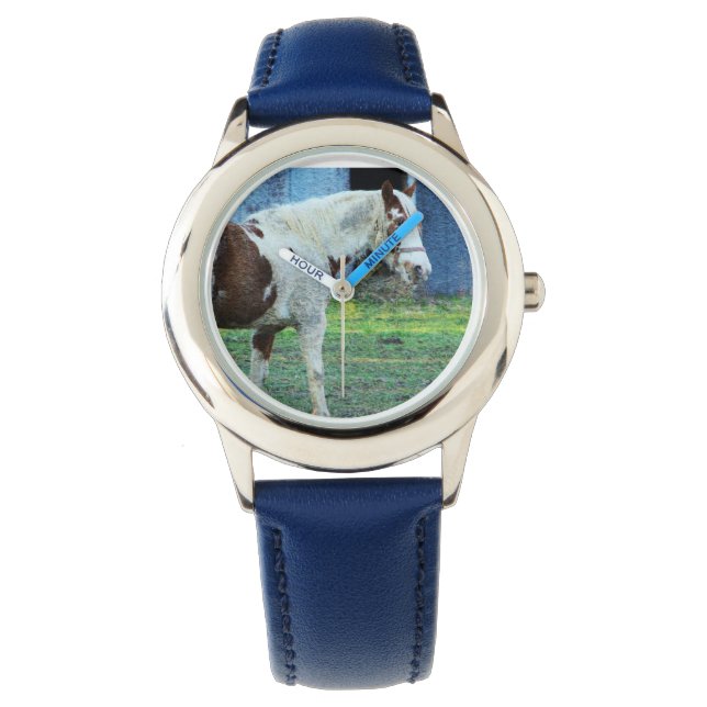 Reloj De Pulsera Cuidados para niños de caballo (Anverso)