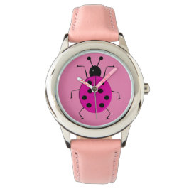 Reloj De Pulsera Cuidados y coloridos ladybugs, encanto de la suert