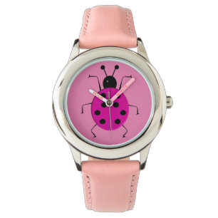 Reloj De Pulsera Cuidados y coloridos ladybugs, encanto de la suert