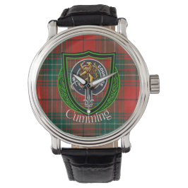 Reloj De Pulsera Cumming Scottish Clan Tartan & Crest