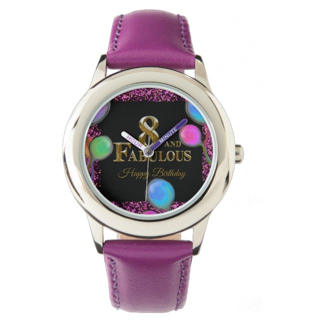 Reloj De Pulsera Cumpleaños 8  (Anverso)