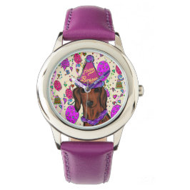 RELOJ DE PULSERA CUMPLEAÑOS DACHSHUND