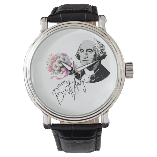 Reloj De Pulsera cumpleaños de George Washington (Anverso)