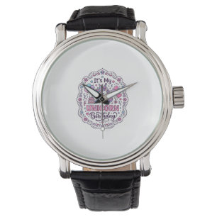 Reloj De Pulsera Cumpleaños de Unicornio Reina de la Tierra de Unic