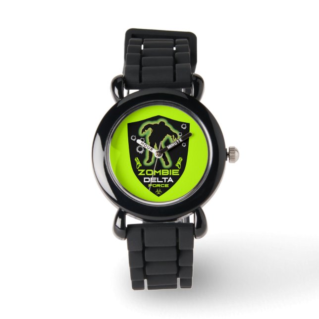 Reloj De Pulsera Cumpleaños Zombie Niño (Anverso)