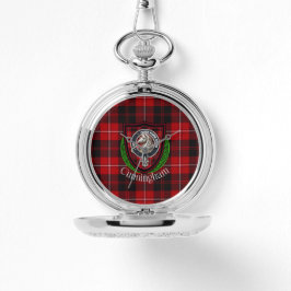 Reloj De Pulsera Cunningham Scottish Clan Tartan & Crest