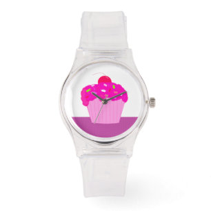 Reloj De Pulsera Cupcake con Sprinkles y una Cereza