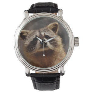Reloj De Pulsera Curioso mapache