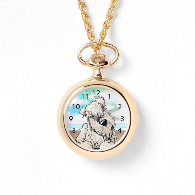 Reloj De Pulsera Curioso Wheaten Terrier Watch (Anverso)