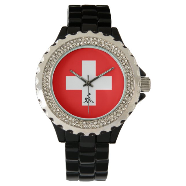 Reloj De Pulsera Curling de equipo suizo (Anverso)
