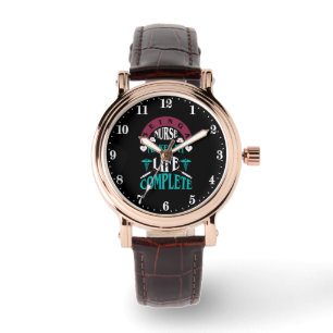 Reloj De Pulsera Curte Nurse life word art