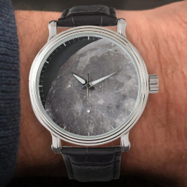 Reloj De Pulsera Curva de la imagen de astronomía lunar