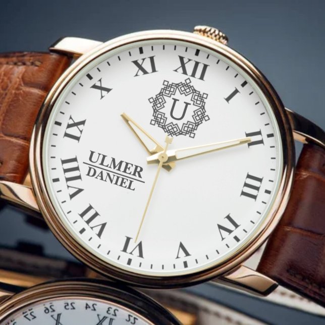 Reloj De Pulsera Custom Anniversary Engraved Name & Initials  (Subido por el creador)