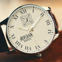 Reloj De Pulsera Custom Anniversary Engraved Name & Initials