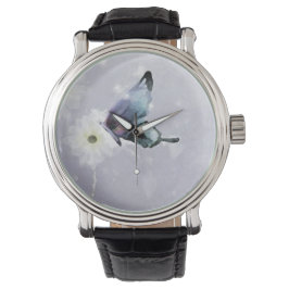 Reloj De Pulsera Custom butterfly blue