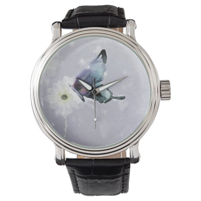 Reloj De Pulsera Custom butterfly blue (Anverso)