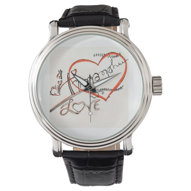Reloj De Pulsera custom calligraphy art (Anverso)