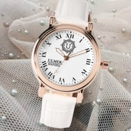 Reloj De Pulsera Custom Engraved Roman Numeral Leather Strap Person