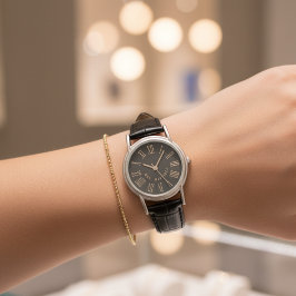 Reloj De Pulsera Custom Just Married Watch Gift for Husband or Wife