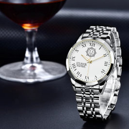 Reloj De Pulsera Custom Name Monogram for Weddings & Anniversaries