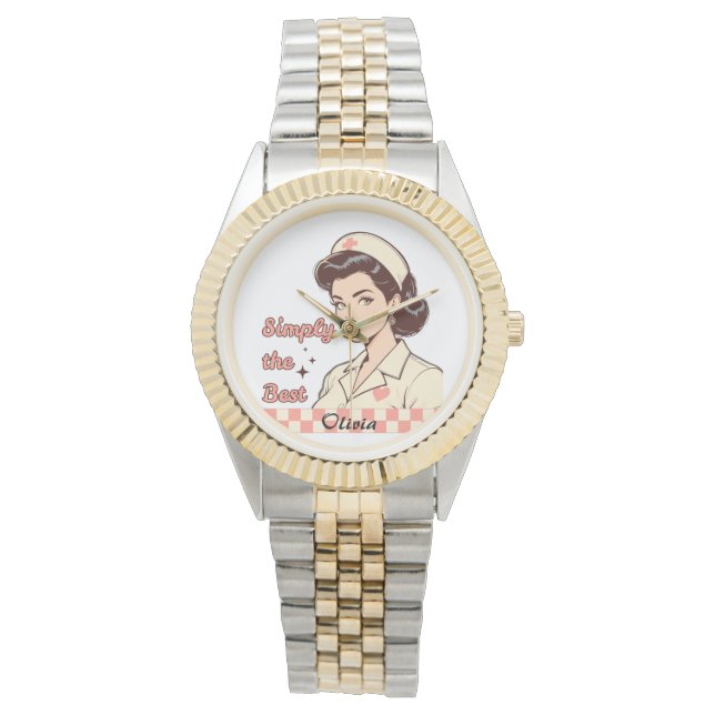 Reloj De Pulsera Custom Nurse Simply the Best (Anverso)
