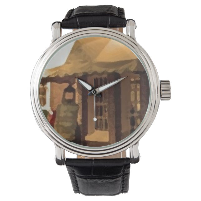 Reloj De Pulsera Custom retro OPEN COFFE (Anverso)