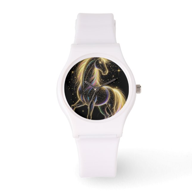 Reloj De Pulsera Custom White Silicone Watch – Modern Unisex (Anverso)