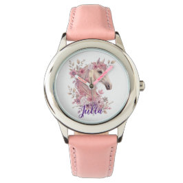 Reloj De Pulsera Customizable Pretty Ponies and Petals