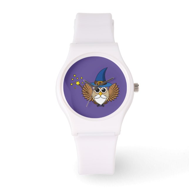 Reloj De Pulsera Cute a Merlin el Personalizado Lechuza Mago (Anverso)