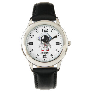 Reloj De Pulsera Cute Astronauta Nombre personalizado Niños Watch