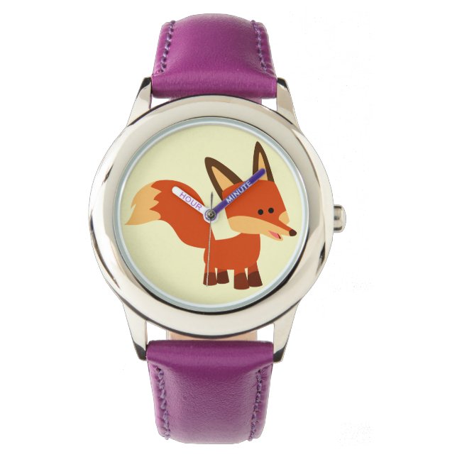 Reloj De Pulsera Cute Astute Personalizado Fox Watch (Anverso)