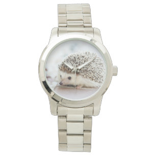 Reloj De Pulsera Cute Baby Hedgehog Writing Watch