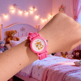Reloj De Pulsera Cute Baby Leopard Safari Animal Kids