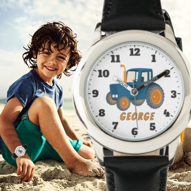 Reloj De Pulsera Cute boys add name tractor farm (Subido por el creador)