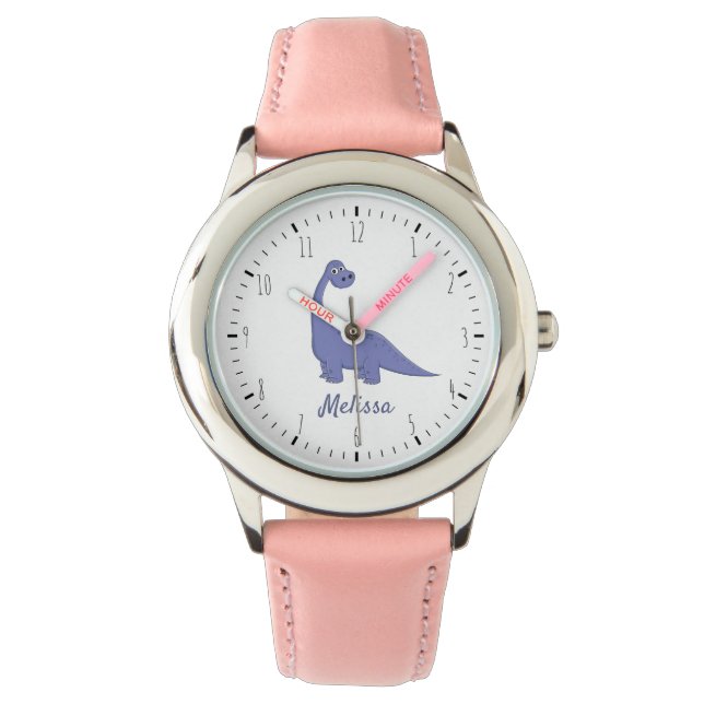 Reloj De Pulsera Cute Brachiosaurus dinosaurio regalo niños Watch (Anverso)