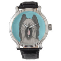 Cute Briard Cartoon Dog