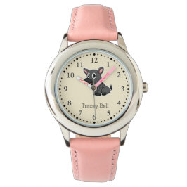 Reloj De Pulsera Cute burro gris crema claro