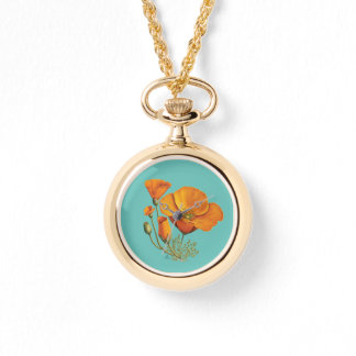 Reloj De Pulsera Cute California Poppy Flower Vintage Style
