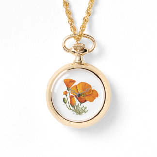 Reloj De Pulsera Cute California Poppy Flower Vintage Style