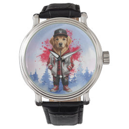 Reloj De Pulsera Cute Camiseta de Moda de Golden Retriever