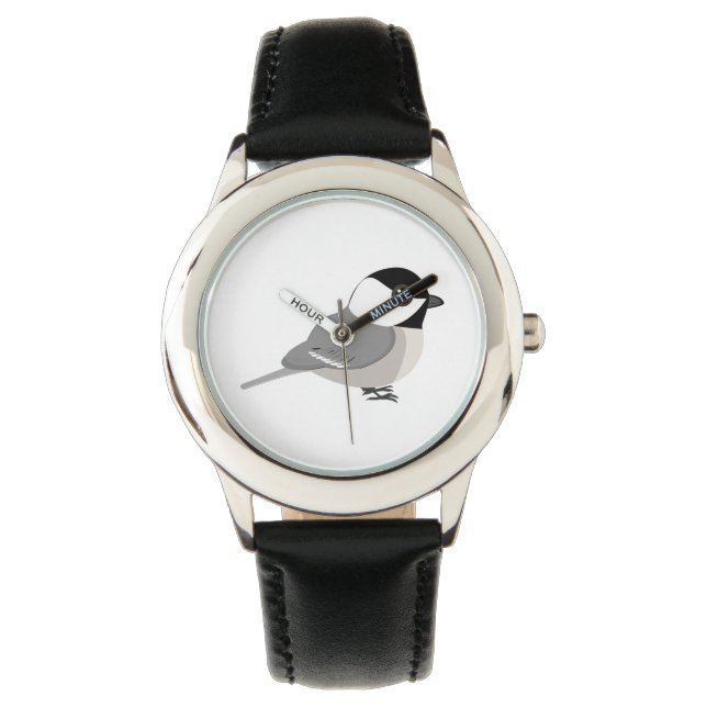 Reloj De Pulsera Cute Chibi Chickadee (Anverso)