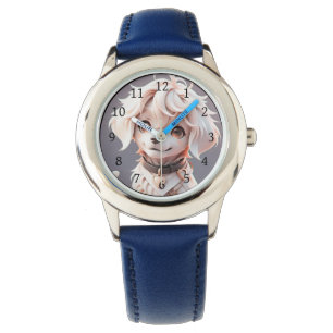 Reloj De Pulsera Cute Chibi Golden Retriever Puppy