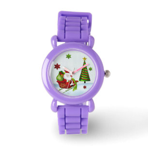 Reloj De Pulsera Cute Classic Santa Whimsey HOLIDAY ALL WATCHES