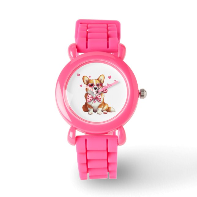 Reloj De Pulsera Cute Corgi Kids Watch (Anverso)
