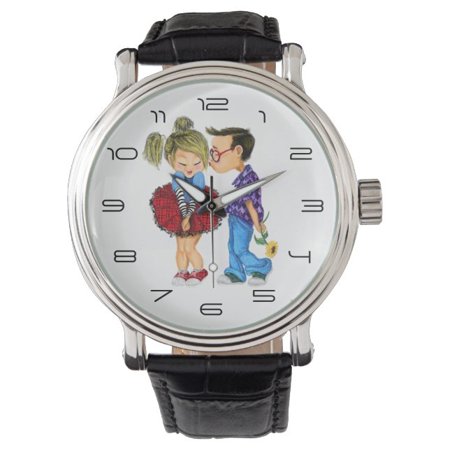 Reloj De Pulsera Cute Couple Watch (Anverso)