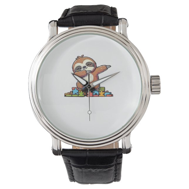 Reloj De Pulsera Cute Dabbing Slots Autism Awareness Niños autistas (Anverso)