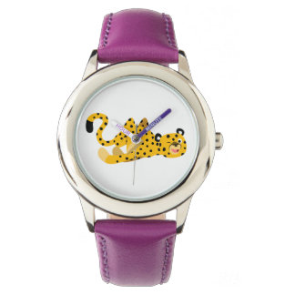 Reloj De Pulsera Cute Dashing Personalizado Cheetah Watch